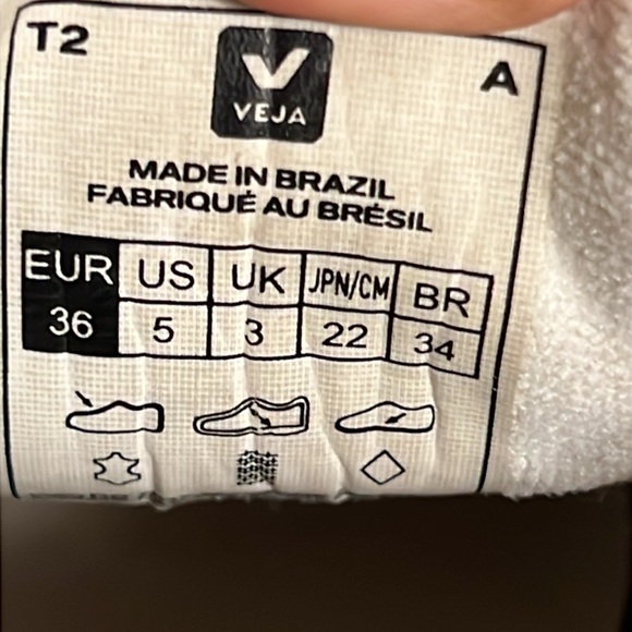 VEJA Campo Bicolor Leather Low-Top Sneakers size 5 - Picture 13 of 13